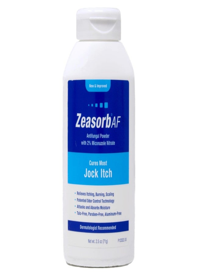 Zeasorb AF Antifungal Powder with 2% Miconazole Nitrate, Cures Most Jock Itch, 2.5 oz (Pack of 5) - Image 2